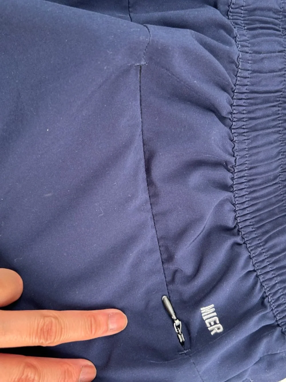 MIER Men’s Navy Multi Pocket Athletic Shorts Approx Medium